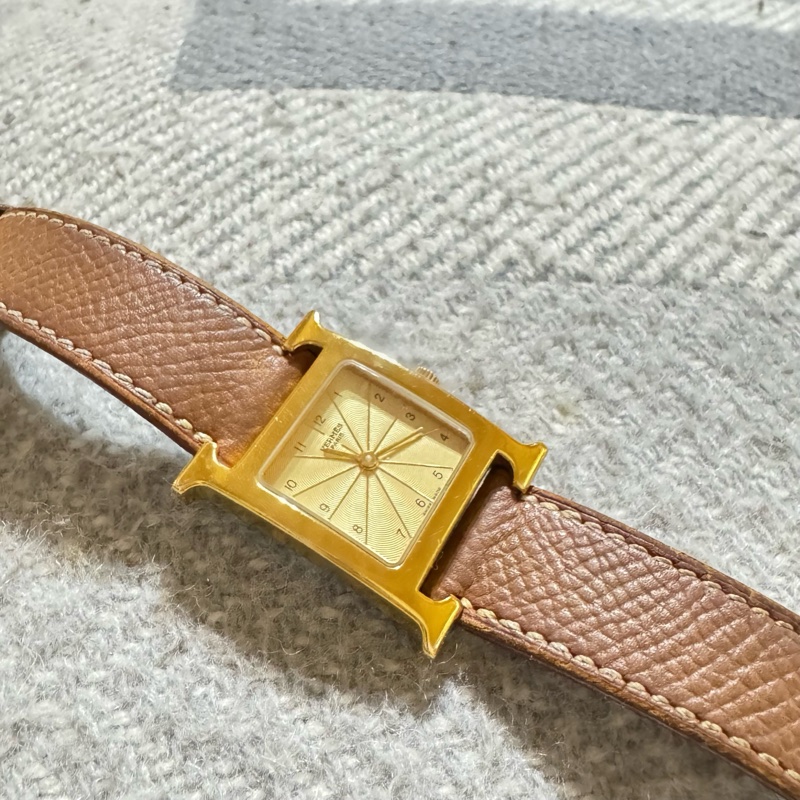 Hermes - Heure H 石英表-鍍金-10