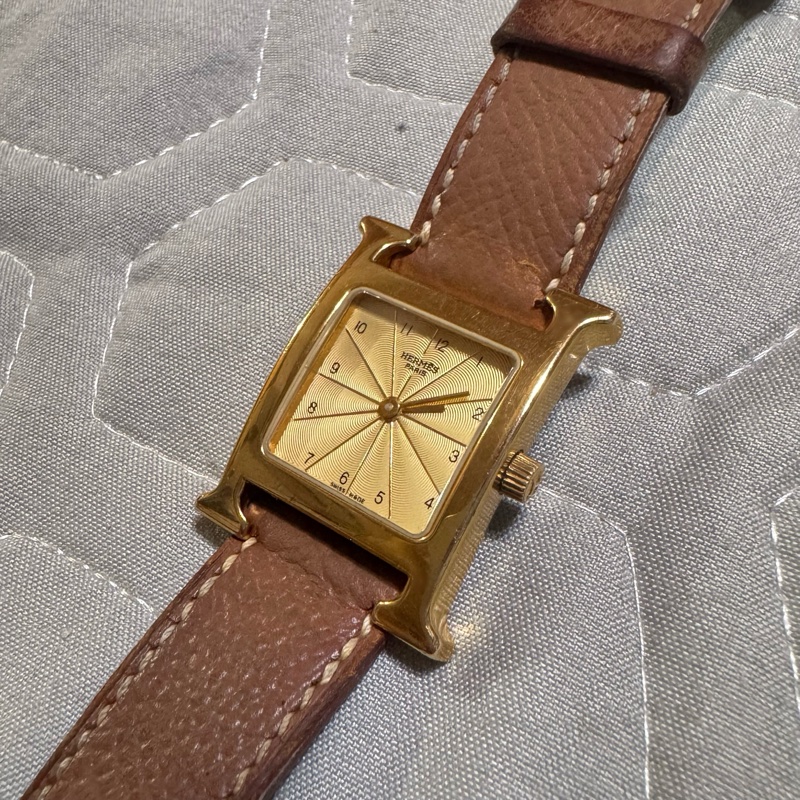 Hermes - Heure H 石英表-鍍金-12