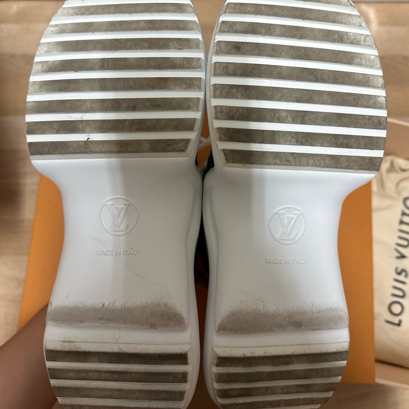 歡迎議價 Louis Vuitton 經典花紋配色老爹鞋 黃金尺寸39-12