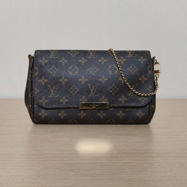LOUIS VUITTON Favorite小號24老花PVC2015肩背包-0