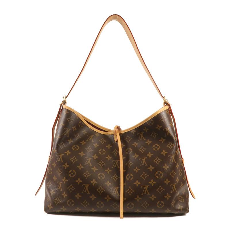 LOUIS VUITTON Monogram Carry All MM金扣肩背袋-1