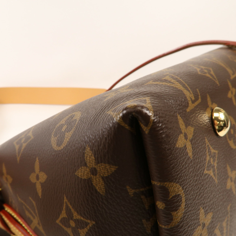 LOUIS VUITTON Monogram Carry All MM金扣肩背袋-5