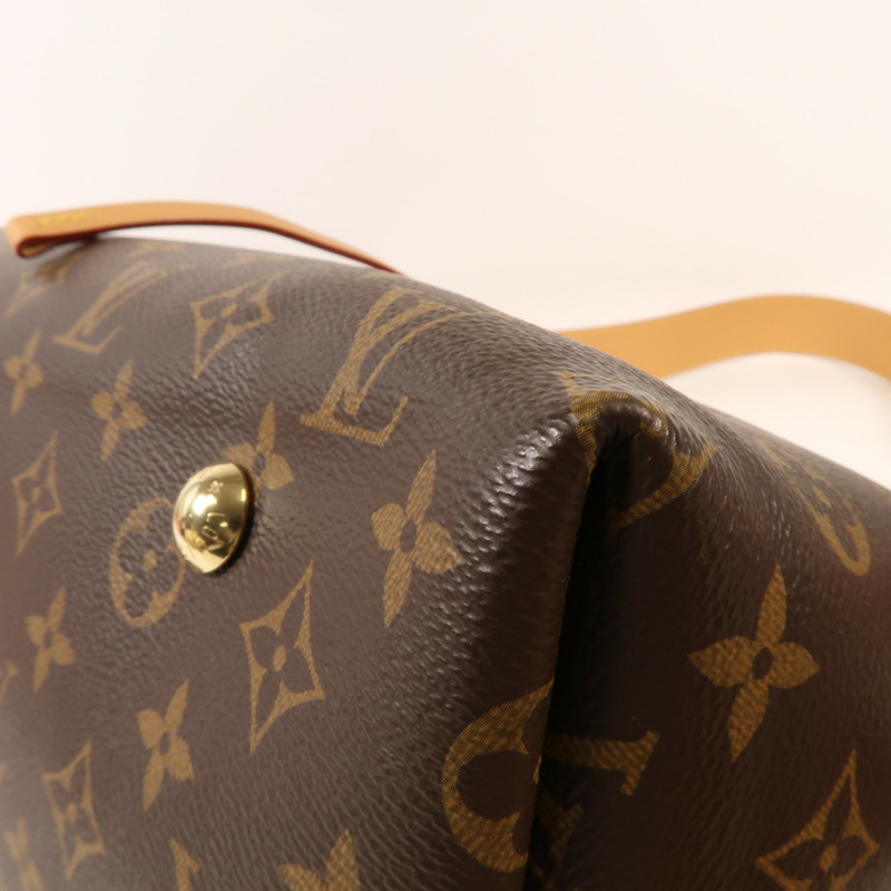 LOUIS VUITTON Monogram Carry All MM金扣肩背袋-6