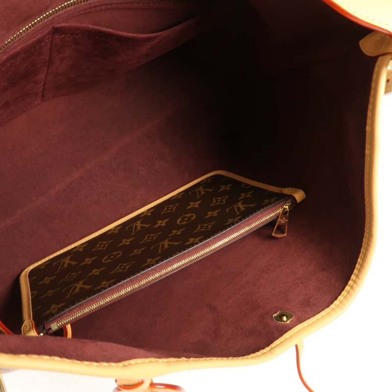LOUIS VUITTON Monogram Carry All MM金扣肩背袋-12