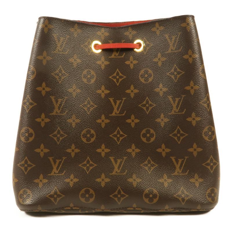 LOUIS VUITTON Monogram Neo Noe Bucket Bag金扣肩背袋Coquelicot-1