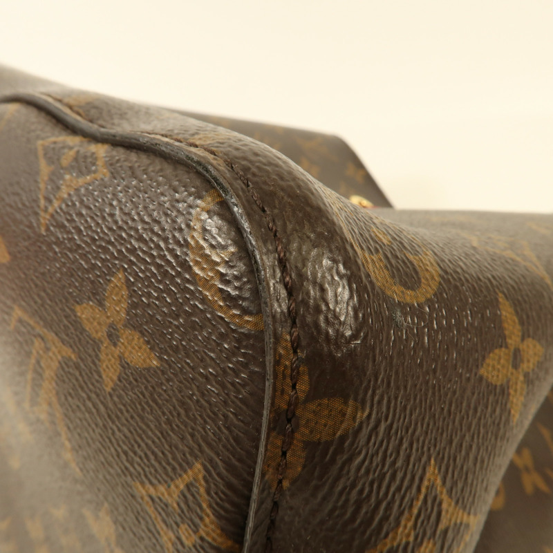 LOUIS VUITTON Monogram Neo Noe Bucket Bag金扣肩背袋Coquelicot-11