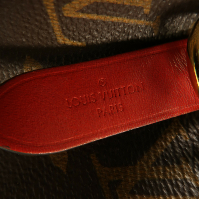 LOUIS VUITTON Monogram Neo Noe Bucket Bag金扣肩背袋Coquelicot-12