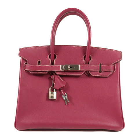HERMES Epsom皮革Birkin 30銀扣手挽袋