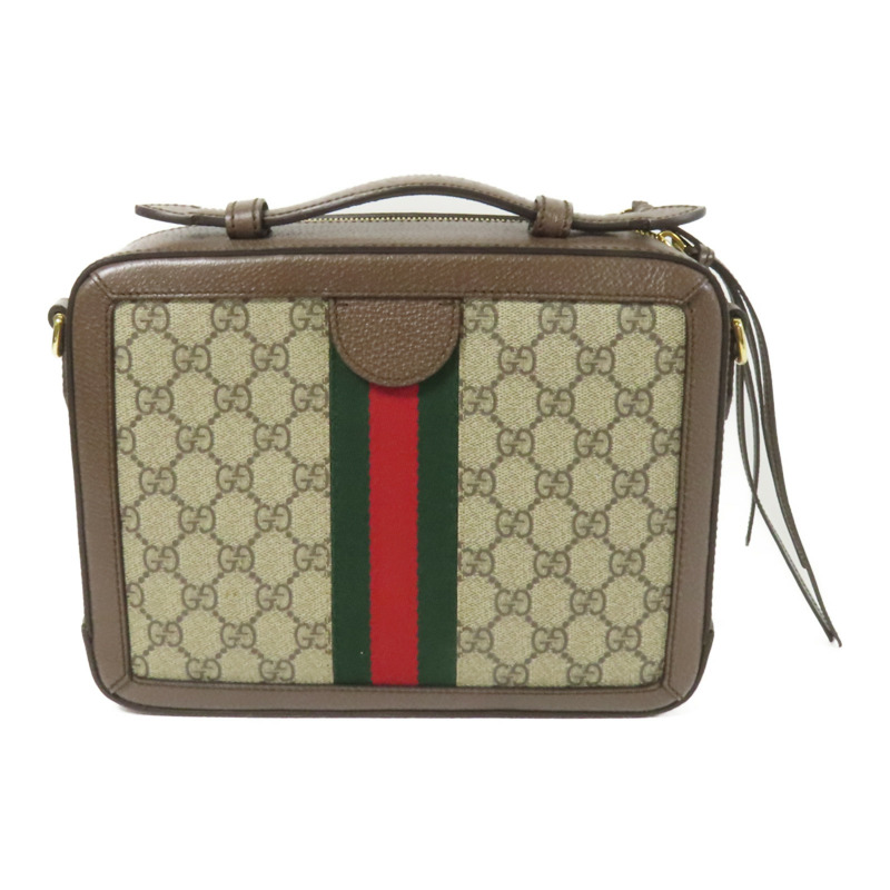 GUCCI 塗層帆布GG Ophidia金扣手挽肩背兩用袋-1