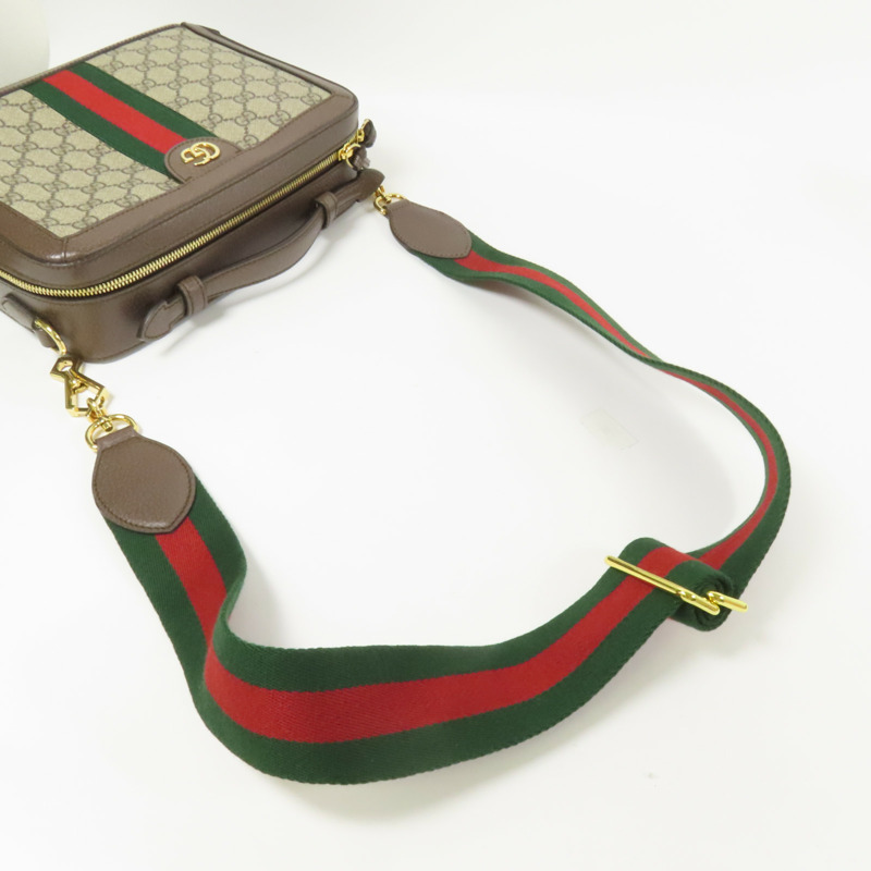 GUCCI 塗層帆布GG Ophidia金扣手挽肩背兩用袋-5