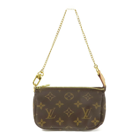 LOUIS VUITTON Monogram Mini Pochette Accessoires金扣手挽袋