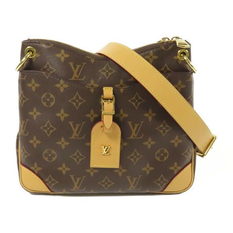 LOUIS VUITTON Monogram Macassar Odeon PM金扣手挽袋