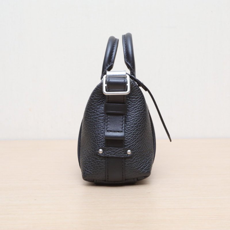 LOUIS VUITTON 黑色牛皮羊皮銀扣晶片Bikernano手提單肩包/肩背包-3