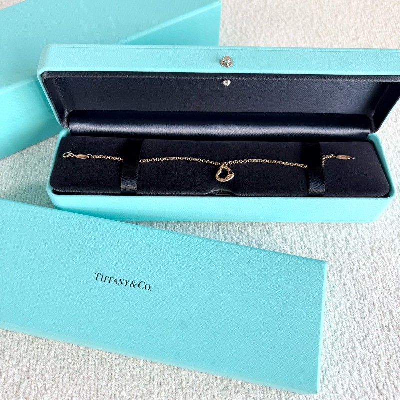 Tiffany 愛心手鍊 18K玫瑰金
鏈長18cm-1