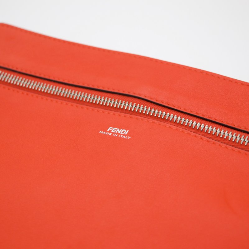 Fendi 芬迪 DOT COM 牛皮 米灰色 兩用 肩背包 手提包 8BN293-10