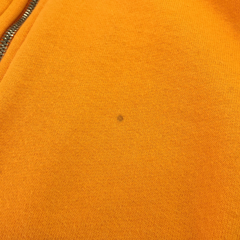 HERMES 連帽外套 拉鍊 棉質 橘色 二手 女款 S 碼-10