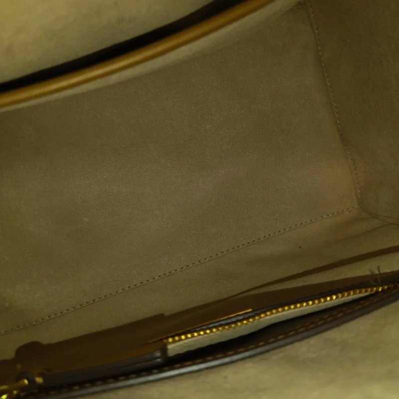 【TORY BURCH】滿版LOGO緹花皮革兩用包-卡其-4