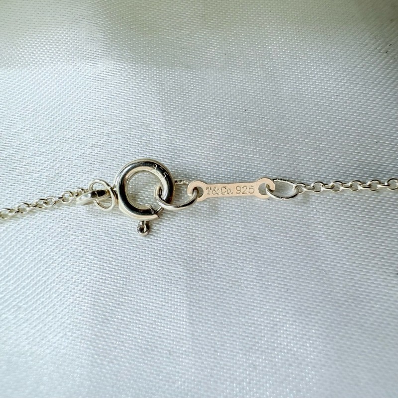 Tiffany & CO. Paloma Picasso 愛心項鍊 鏈長43cm 925銀-7