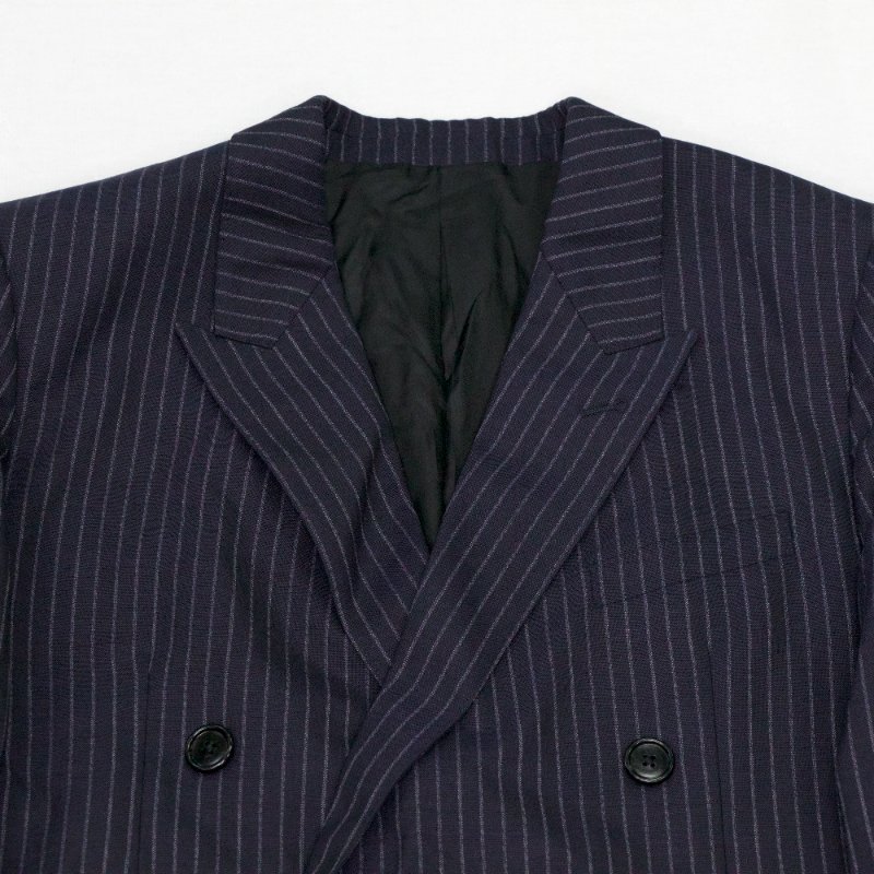 Celine 思琳 羊毛 深藍色條紋 西裝外套 2V21D158M｜專櫃13萬-6