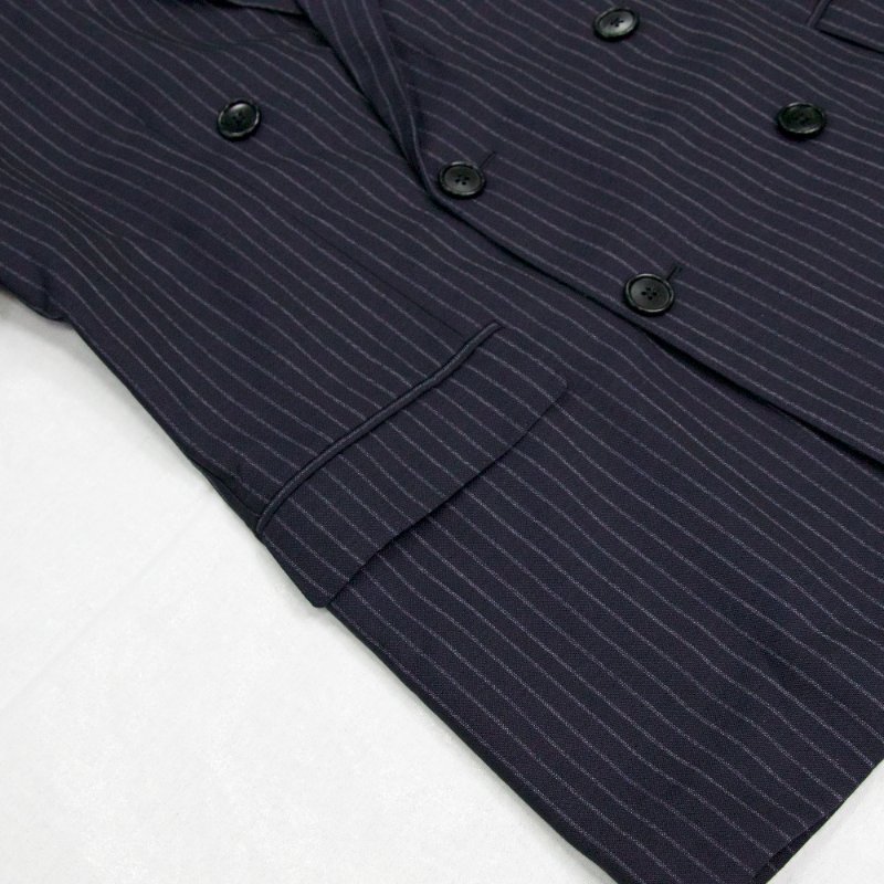 Celine 思琳 羊毛 深藍色條紋 西裝外套 2V21D158M｜專櫃13萬-7