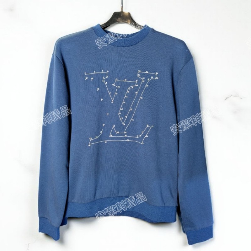 莉亞精品♡LV 深藍色星座元素衛衣 尺碼XS 近新閒置-0