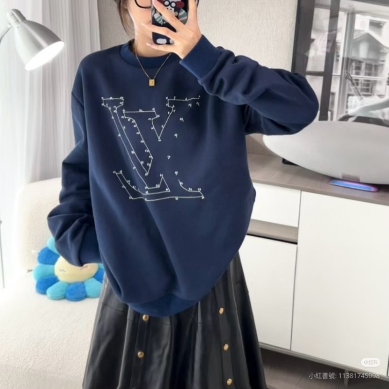 莉亞精品♡LV 深藍色星座元素衛衣 尺碼XS 近新閒置-2