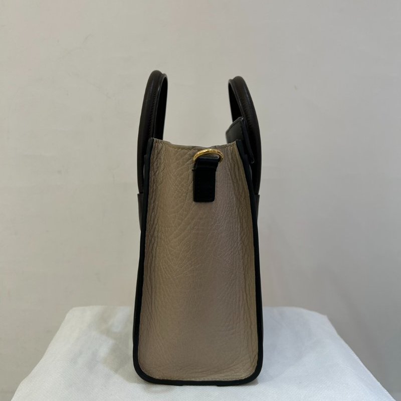 CELINE灰藍黑三拼色 Nano 冏包二用-1