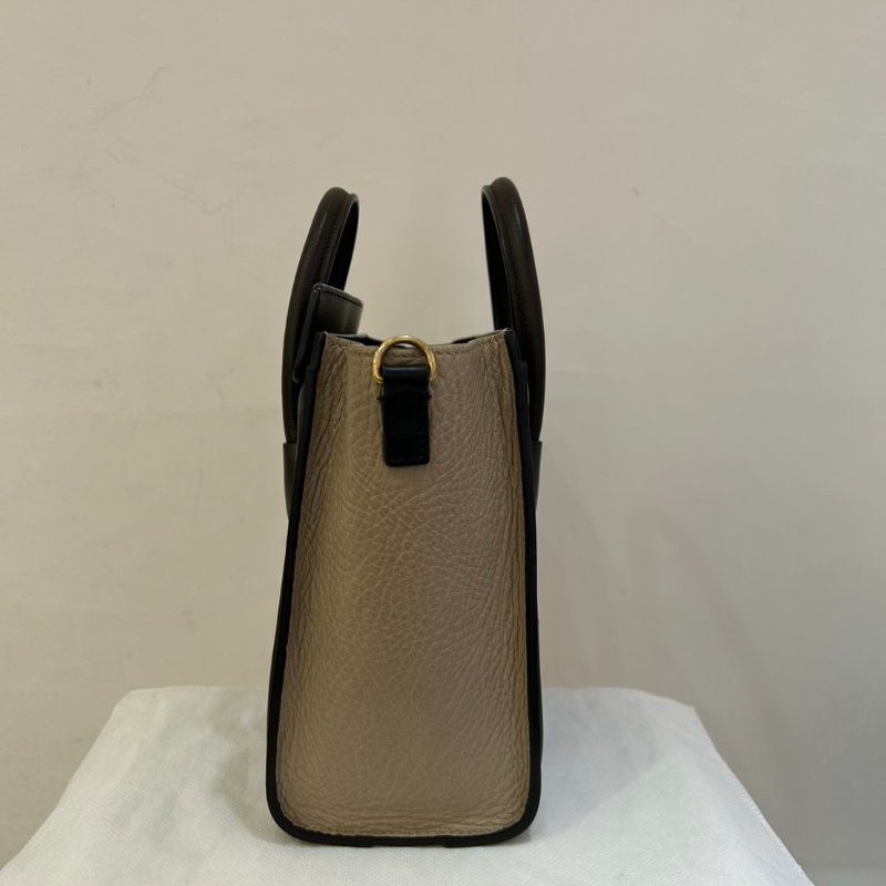 CELINE灰藍黑三拼色 Nano 冏包二用-2