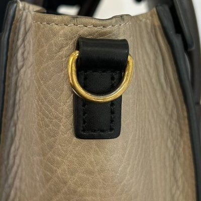 CELINE灰藍黑三拼色 Nano 冏包二用-10