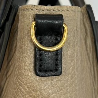 CELINE灰藍黑三拼色 Nano 冏包二用-11