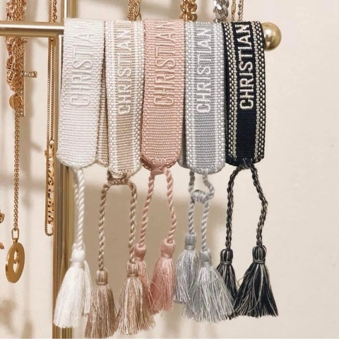 Dior J’adior 經典編織手環 一對疊戴很美