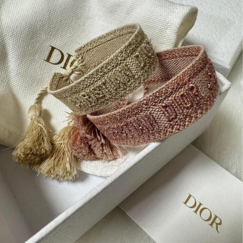 Dior J’adior 經典編織手環 一對疊戴很美-1