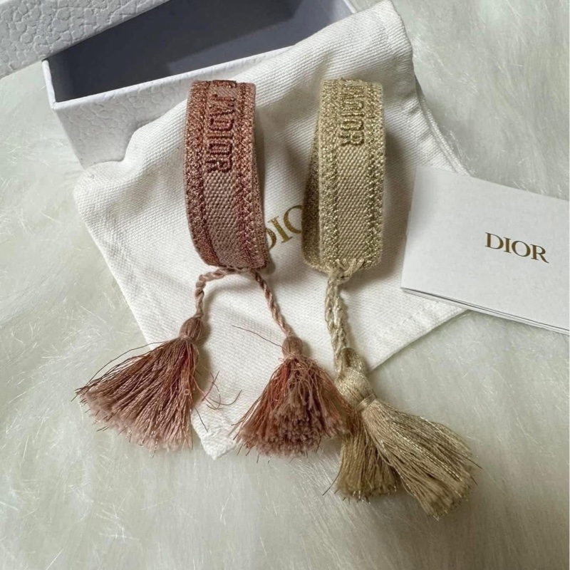 Dior J’adior 經典編織手環 一對疊戴很美-6