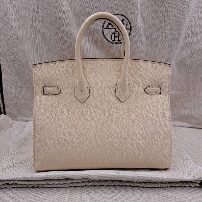 ＊金選名店＊HERMES＊Birkin 25 epsom 0T Mushroom 蘑菇白-1