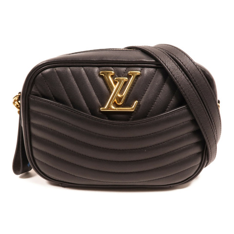 LOUIS VUITTON 牛皮皮革New Wave Camera Bag金扣鏈帶肩背袋
