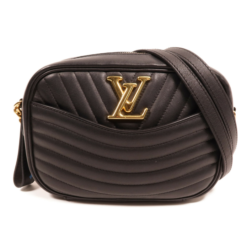 LOUIS VUITTON 牛皮皮革New Wave Camera Bag金扣鏈帶肩背袋-0