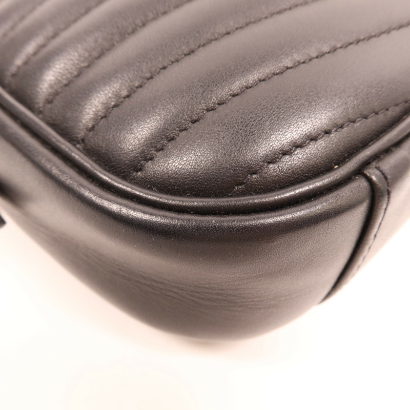 LOUIS VUITTON 牛皮皮革New Wave Camera Bag金扣鏈帶肩背袋-5