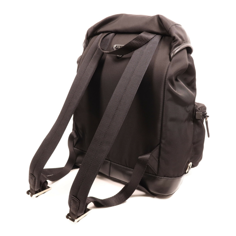 PRADA 尼龍Rucksack銀扣背包-4