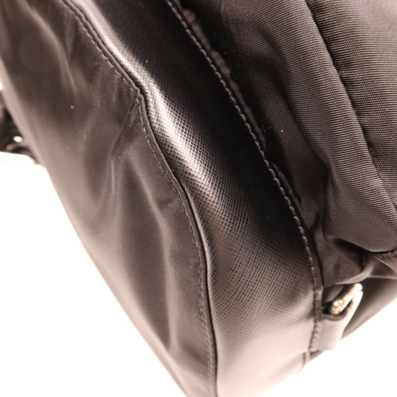 PRADA 尼龍Rucksack銀扣背包-5