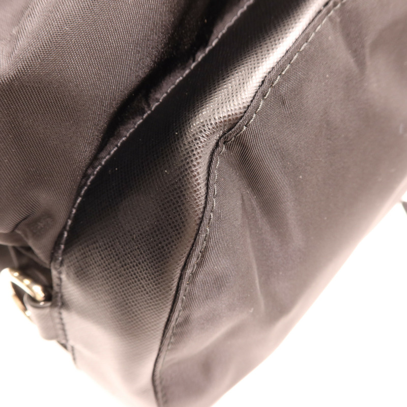 PRADA 尼龍Rucksack銀扣背包-6