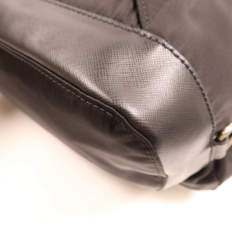 PRADA 尼龍Rucksack銀扣背包-7