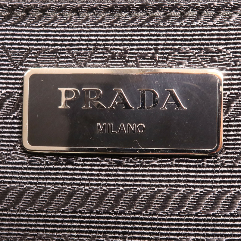 PRADA 尼龍Rucksack銀扣背包-11