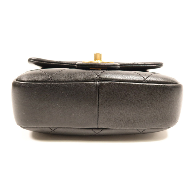 CHANEL 羊皮皮革Chain Shoulder Bag金扣鏈帶肩背袋-3