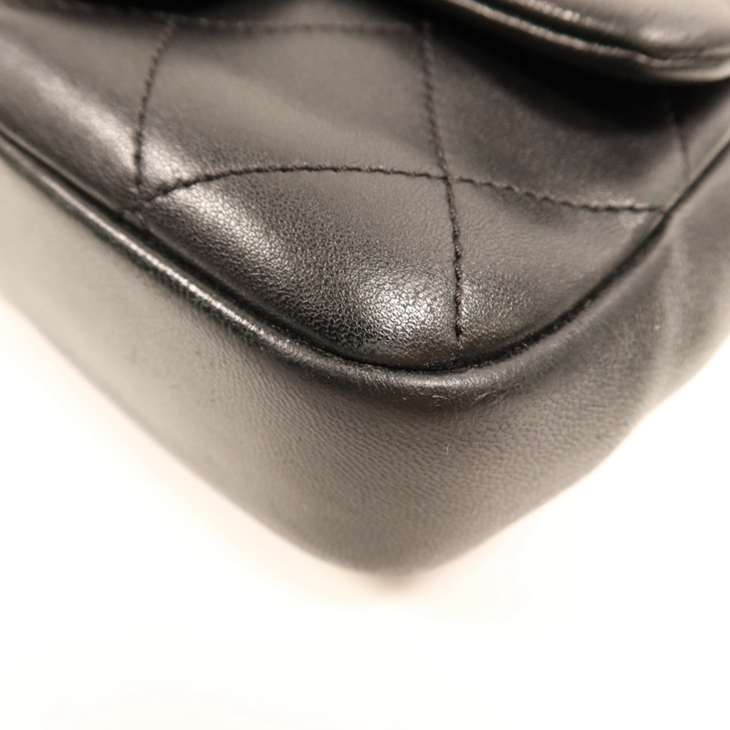 CHANEL 羊皮皮革Chain Shoulder Bag金扣鏈帶肩背袋-4