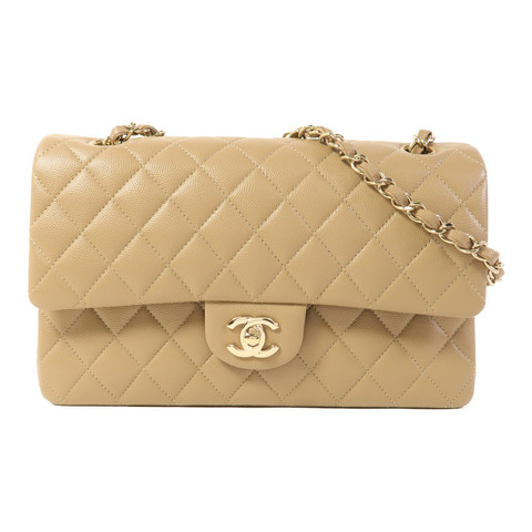 CHANEL 牛皮皮革Classic 25金扣鏈帶肩背袋