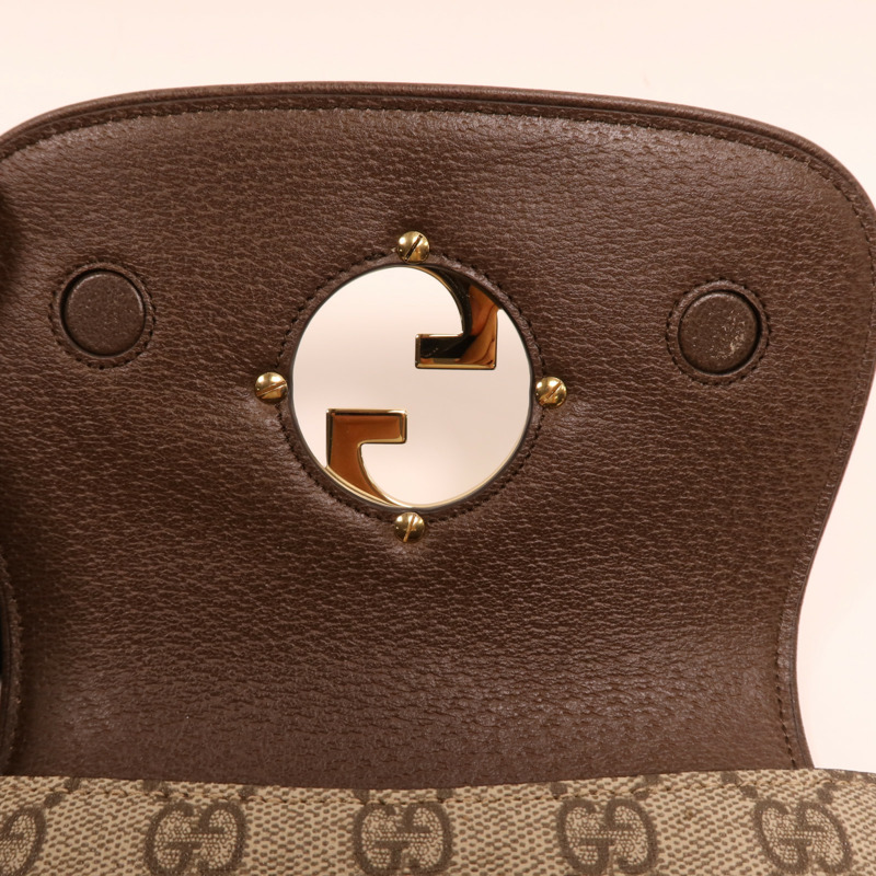 GUCCI 塗層帆布Blondie GG Belt Bag金扣腰包-12