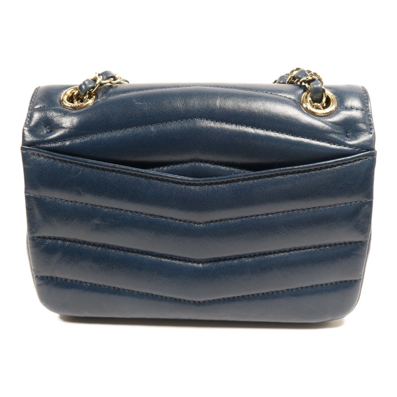 CHANEL 羊皮皮革Shoulder Bag金扣鏈帶肩背袋-1