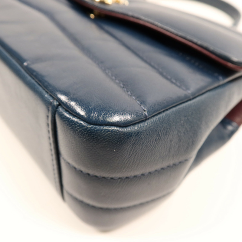 CHANEL 羊皮皮革Shoulder Bag金扣鏈帶肩背袋-4