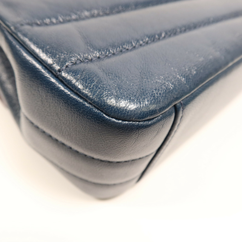 CHANEL 羊皮皮革Shoulder Bag金扣鏈帶肩背袋-7