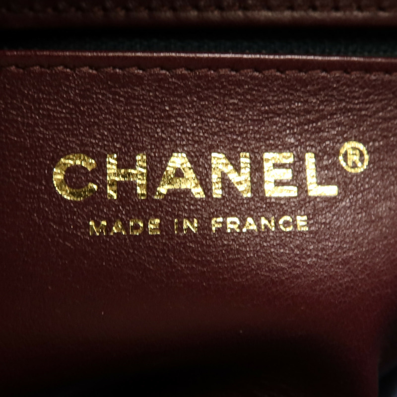 CHANEL 羊皮皮革Shoulder Bag金扣鏈帶肩背袋-12